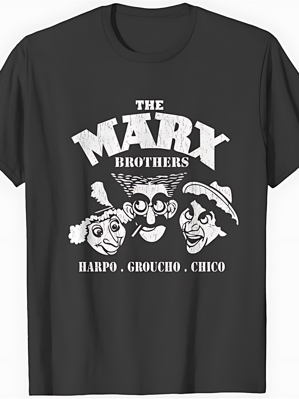Marx Brothers Harpo Groucho Chico Comedy Retro Unisex T-Shirt